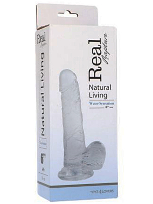 Toyz4Lovers Real Rapture Clear Jelly Dildo - Large