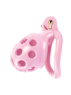 Dotty S chastity cage 5.5 x 3.4cm Pink