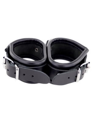 Double Leather BDSM Handcuffs