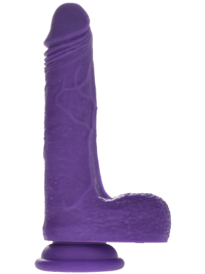 Realistic Dildo Hetty Color Changing  Liquid Silicone 18.5 cm - Purple