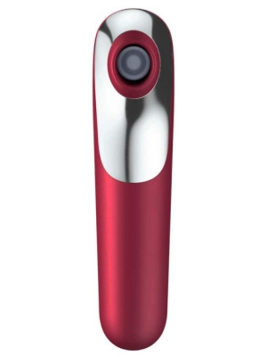 Satisfyer Dual Love Vibe & Sucker with Air Pulse Red