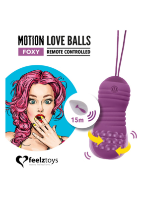 Remote Controlled Vaginal Motion Love Balls Foxy - Feelztoys