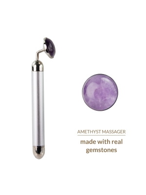 La Gemmes Lay-On Clitoral Vibrator - Amethyst Massager - Purple