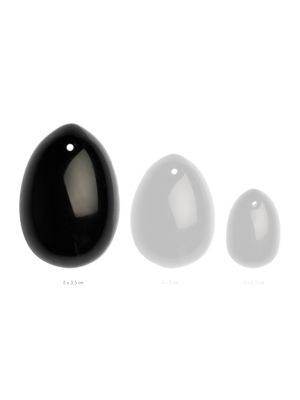 La Gemmes Yoni Vaginal Egg Large - Black Obsidian
