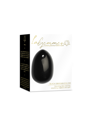 La Gemmes Yoni Vaginal Egg Medium - Black Obsidian