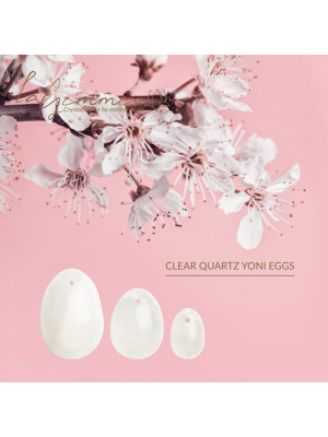 La Gemmes - Yoni Egg Set Clear Quartz (L-m-s)
