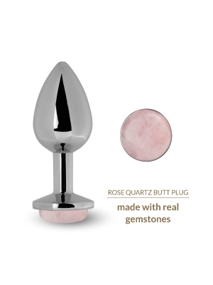 La Gemmes Rose Quartz Butt Plug - Healing Energetic Gemstone
