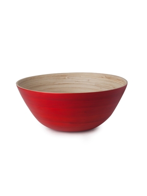 Nuru Bamboo Bowl - Red
