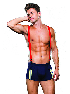 ENVY - FIREMAN BOTTOM WITH SUSPENDERS 2 PC 
