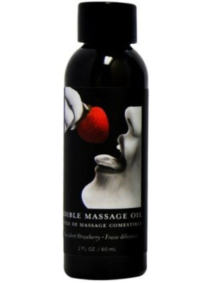 Earthly Body Edible Massage Oil Strawberry 60ml