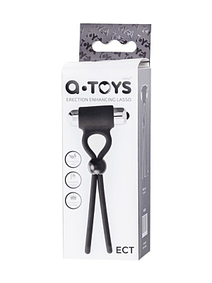 A-Toys Erection enhancing lasso Ect , black, silicone, 14cm