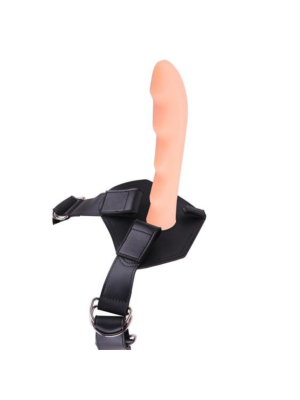 Harness with Dildo Cavelier, natural 16.5cm
