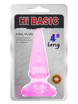 Hi Basic Sassy Butt Plug (Pink) - Chisa