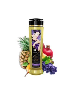 Shunga Erotic Massage Sexual Gel 240 ml - Exotic Fruits - Organic Sensual Oil