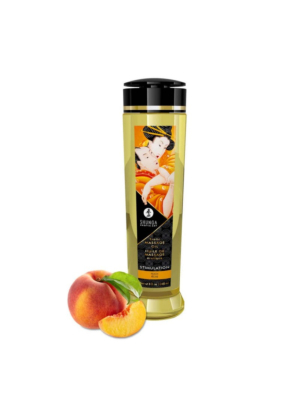 Shunga Erotic Massage Sexual Gel 240 ml - Peach - Organic Sensual Oil