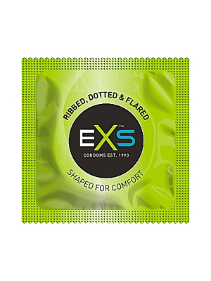 EXS Ribbed, Dotted and Flared - Condoms 1pc