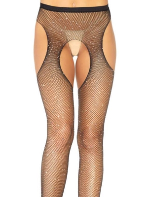 Fishnet tights with accents