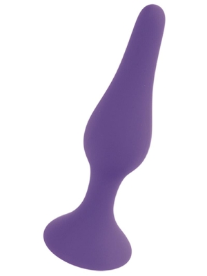 Boss Silicone Butt Plug (Purple) - Medium - Smooth