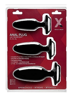 Finger Grip Plug Starter Kit - Butt Plug Kit with Finger Grip
