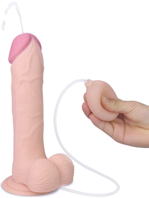 Lovetoy Soft Ejaculation Cock with Ball 23cm Flesh
