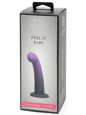 Feel it Baby Colour Changing G-Spot Dildo - Multicolored