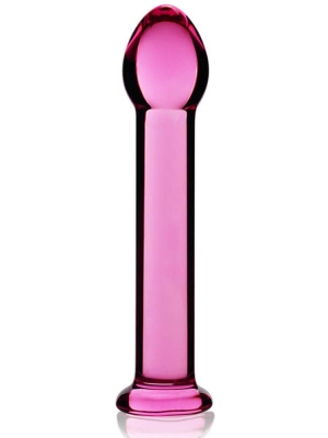 Glass Romance Dildo 16 cm (Pink) - Lovetoy - Cock