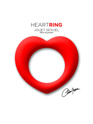 Silicone Heart Cock Ring (Red) - Clara Morgane