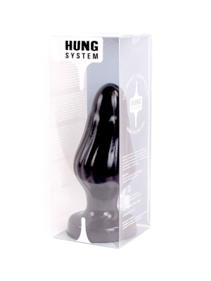 Hung System Corny Butt Plug Black 22.5cm