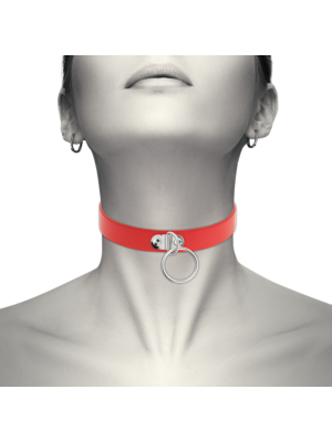 COQUETTE CHIC DESIRE HAND CRAFTED CHOKER FETISH - RED
