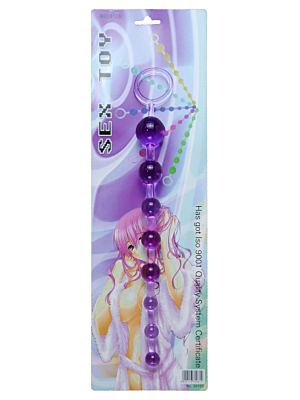 10 Jelly Anal Beads Purple