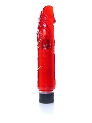 Realistic Vibrator - Dildo Juicy Jelly 22cm Red 