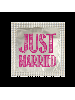 JUST MARRIED LETTRAGE ROSE
