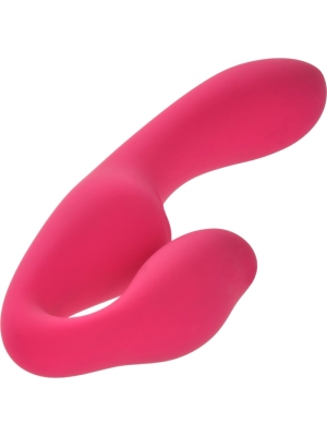 Women Strapless Strap On Kiki 10 Vibration Modes Silicon USB Pink