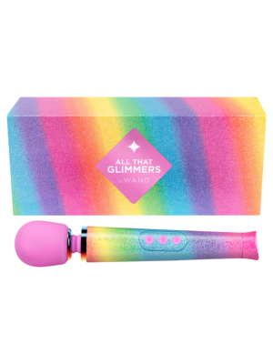 All That Glimmers Le Wand - Rainbow Ombre Petite Wand Massager