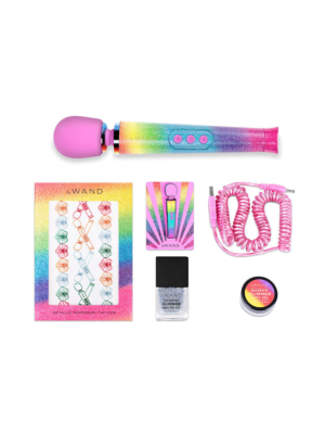All That Glimmers Le Wand - Rainbow Ombre Petite Wand Massager
