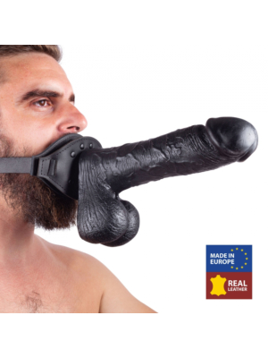 Leather Mouth Gag with Vac-U-Lock