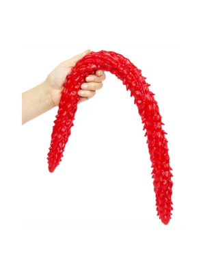 Long Double Dildo Barded 60 cm - Red - Unrealistic Cock