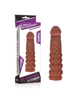 Lovetoy Pleasure X-Tender Penis Sleeve Brown 5
