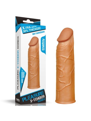Pleasure X-Tender Realistic Penis Sleeve 17 cm - Lovetoy