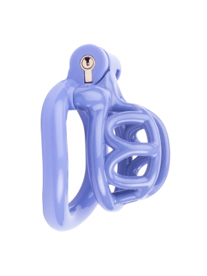 Lyfy Short Chastity Cage (4 x 3.3cm) - Blue - Cock Cage