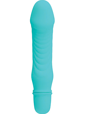 Silicone Classical Vibrator Stev with 10 Functions (Blue) - Pretty Love 