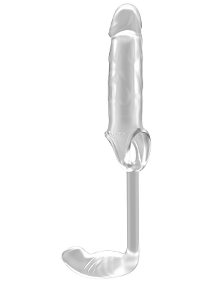 Sono Stretchy Penis Extension and Prostate Plug (Translucent) - Shots Media - Waterproof - Butt Plug Sleeve