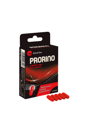 Hot Ero Prorino Black Line Libido Caps  5 Pack for women