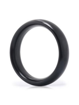  Hercule Medium Metallic Cock Ring - Black