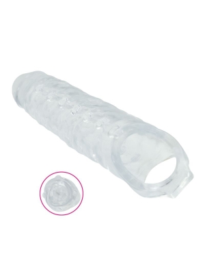 Timeless Mighty Tusk Penis Extension Sleeve (Transparent) - Toyz4lovers