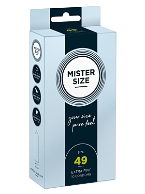 MISTER SIZE 49mm Condoms 10pcs