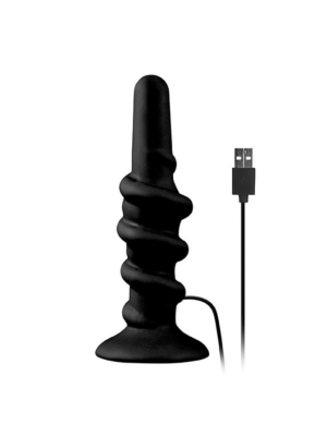 Shove Up Vibrating Butt Plug (Black) - NMC