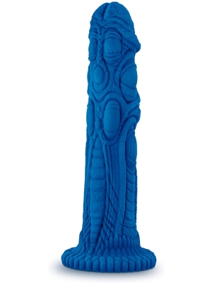 The Realm Draken Lock On Silicone Dildo 19 χ 5 cm - Blue