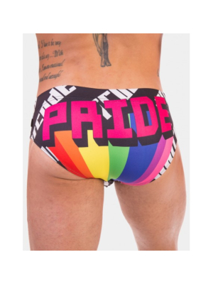 Pixel Pride Swim Brief