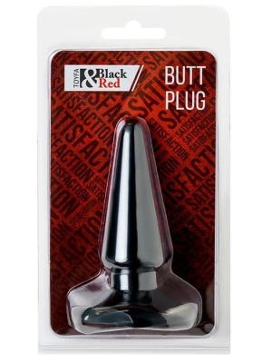 Smooth Waterproof Butt Plug 10 cm (Black) - ToyFa